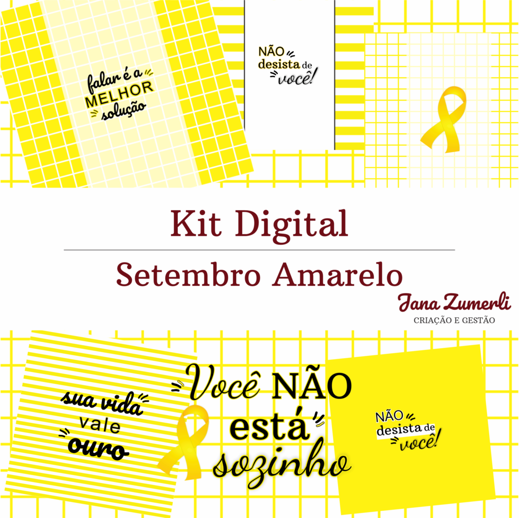 Kit Digital Setembro Amarelo Jana Zumerli